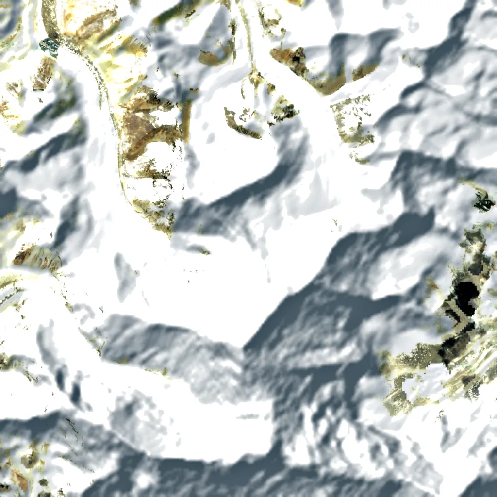 North Col seen from above (Sentinel-2)