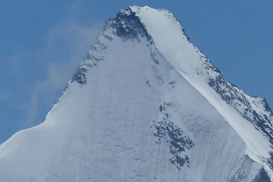 Blick Cabane de Tracuit Obergabelhorn