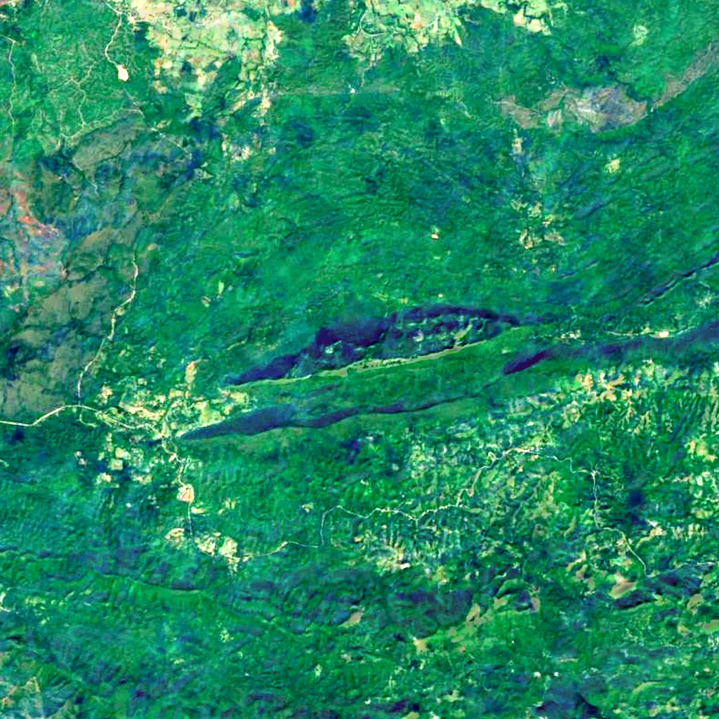 Pan de Guajaibón seen from above (Sentinel-2)