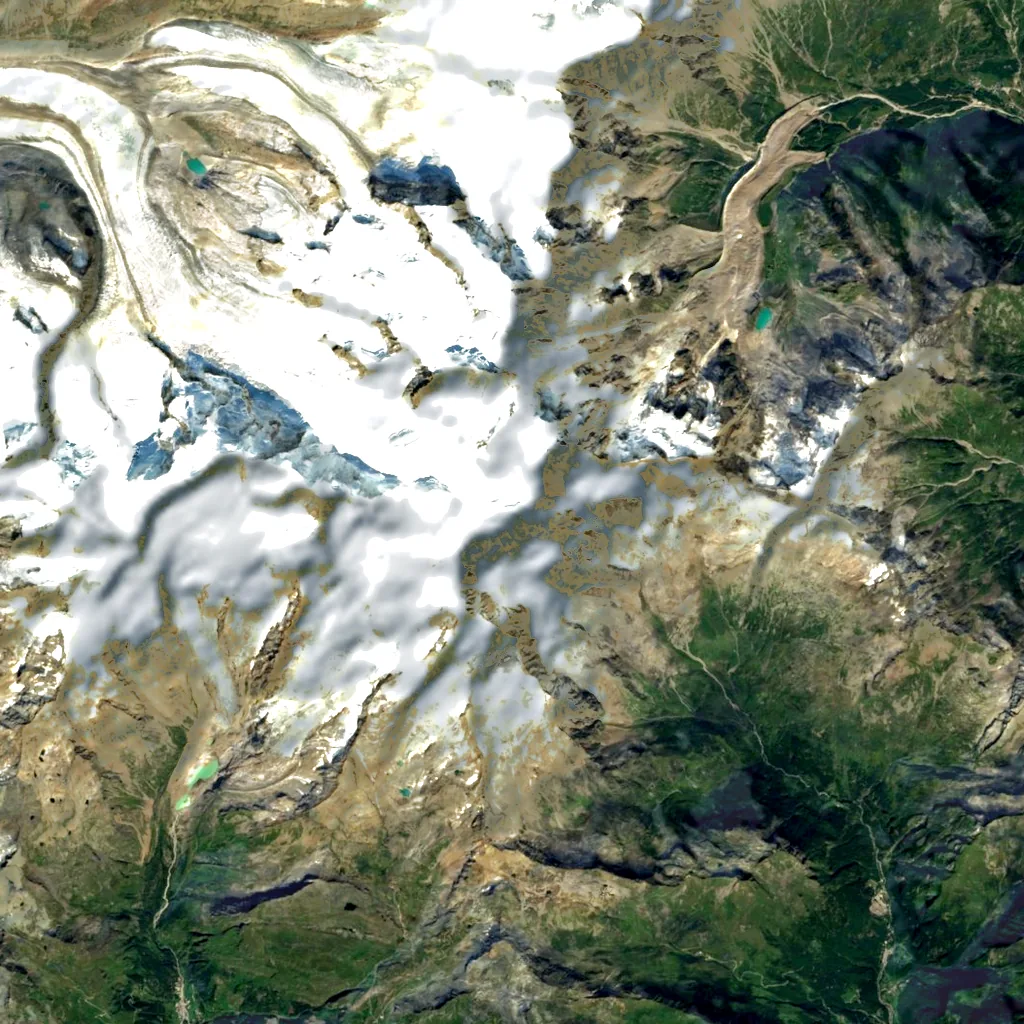 Parrotspitze seen from above (Sentinel-2)