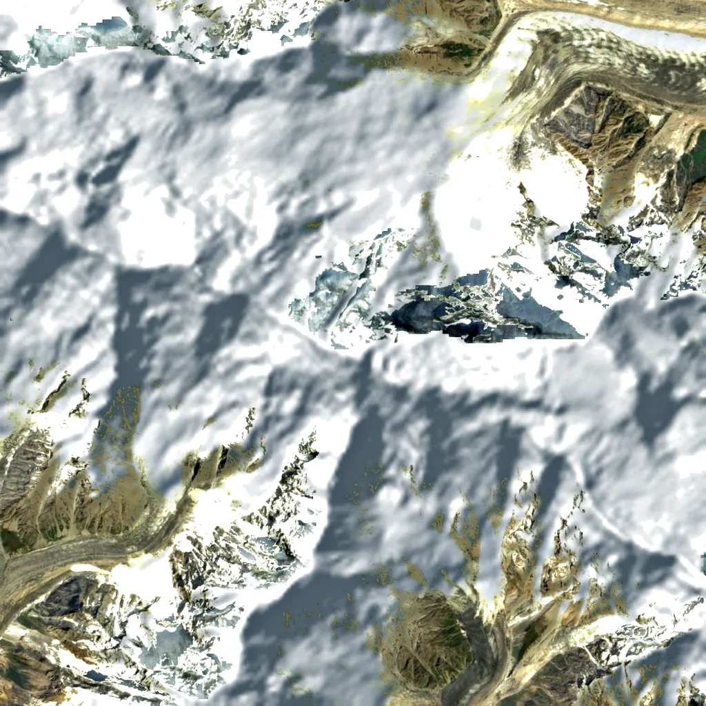 Passu Sar seen from above (Sentinel-2)