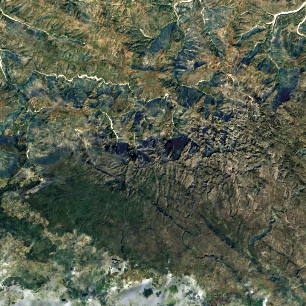 Peak la Selle seen from above (Sentinel-2)