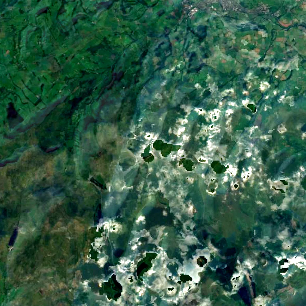 Pen y Fan seen from above (Sentinel-2)