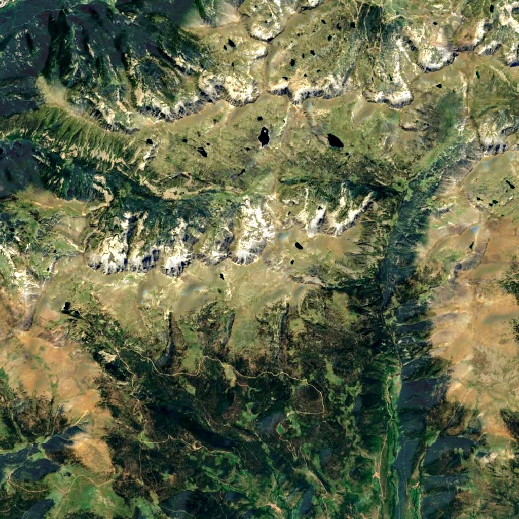 Pic de la Portelleta seen from above (Sentinel-2)