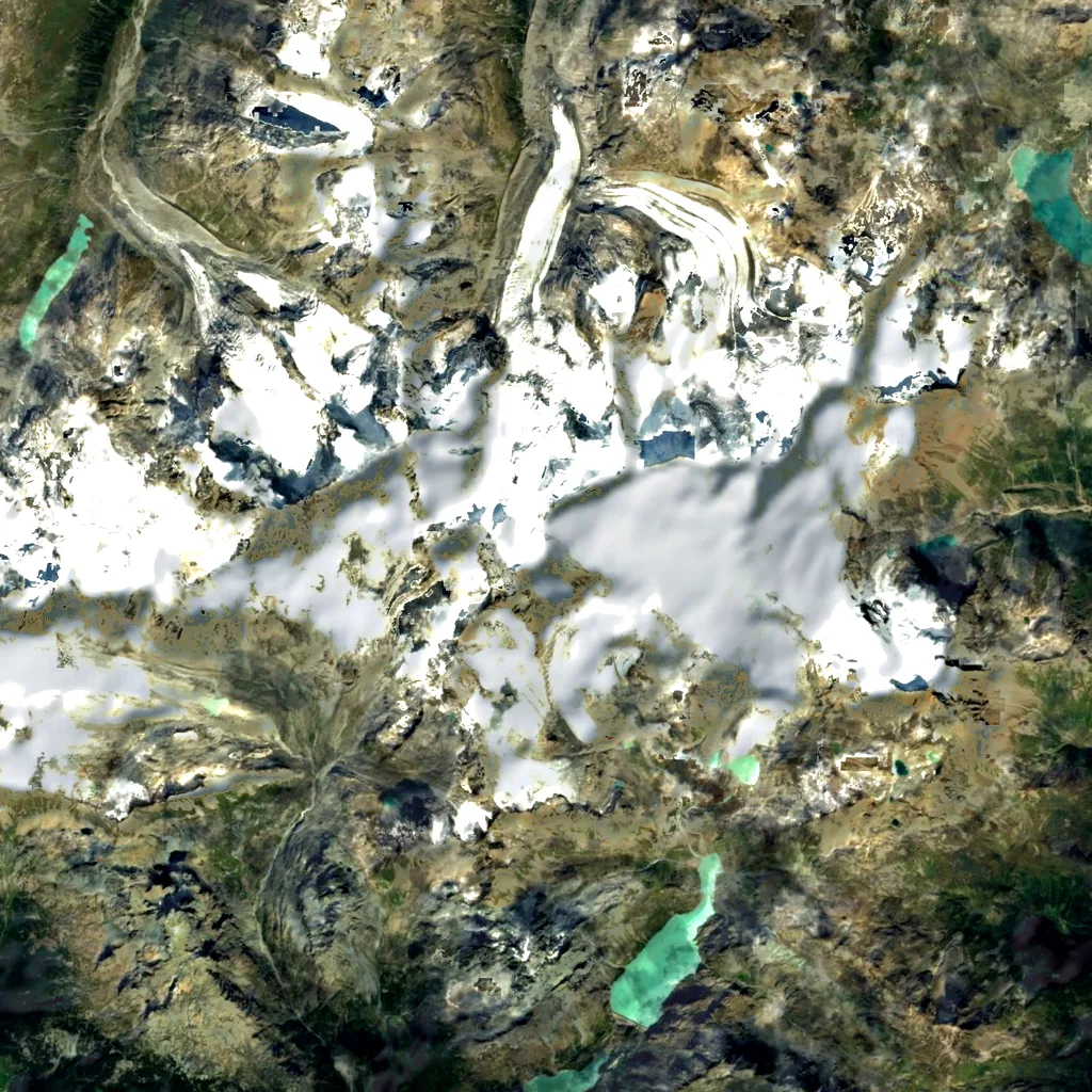 Piz Zupò seen from above (Sentinel-2)