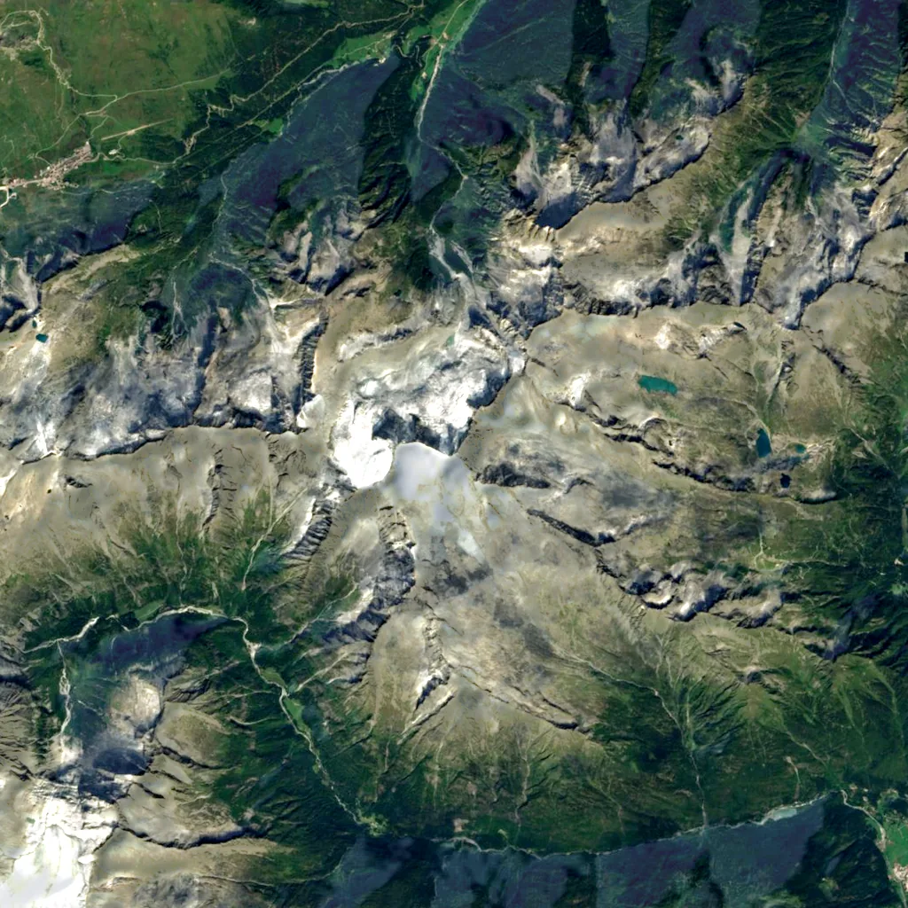 Presanella seen from above (Sentinel-2)