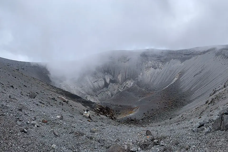 Crater del volcan purace
