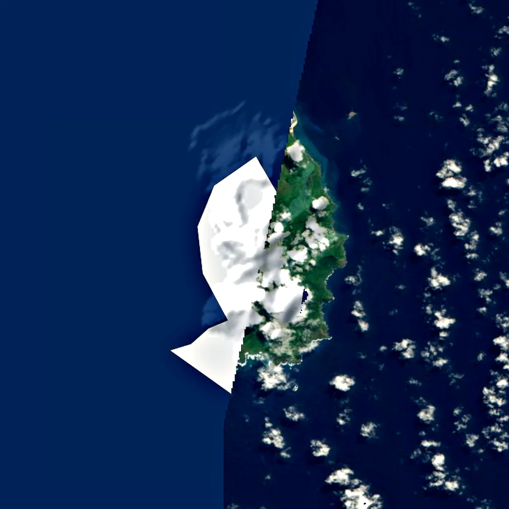 Quioveo seen from above (Sentinel-2)