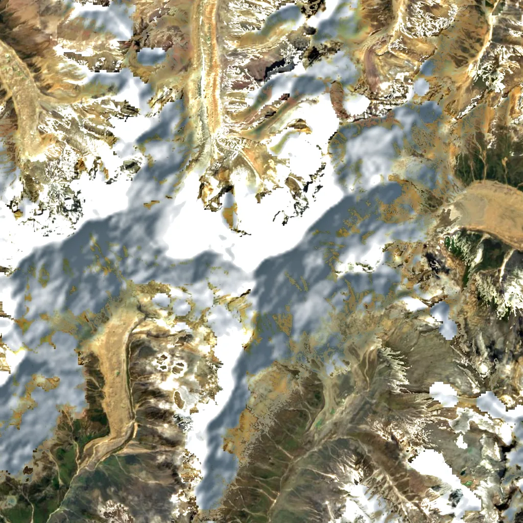 Saipal seen from above (Sentinel-2)