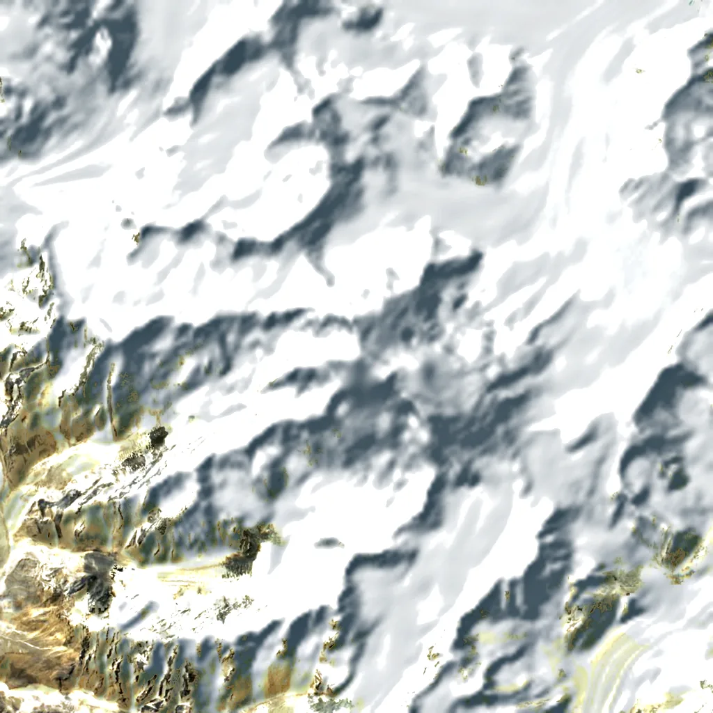 Saltoro Kangri seen from above (Sentinel-2)
