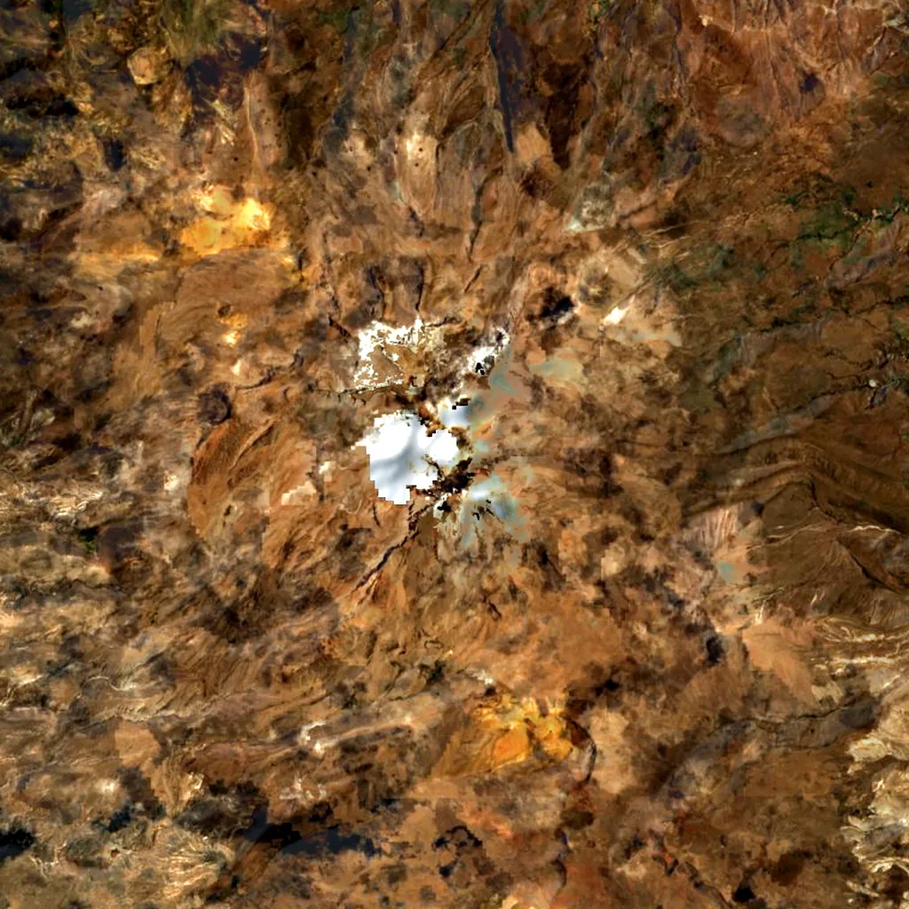 Sara Sara seen from above (Sentinel-2)