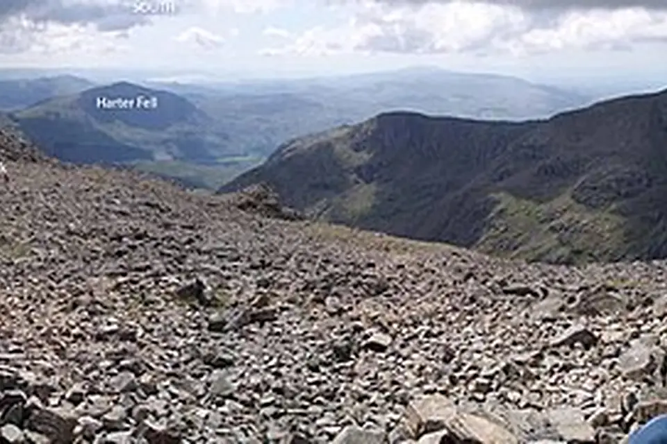 Annotated Scafel Pike Panorama