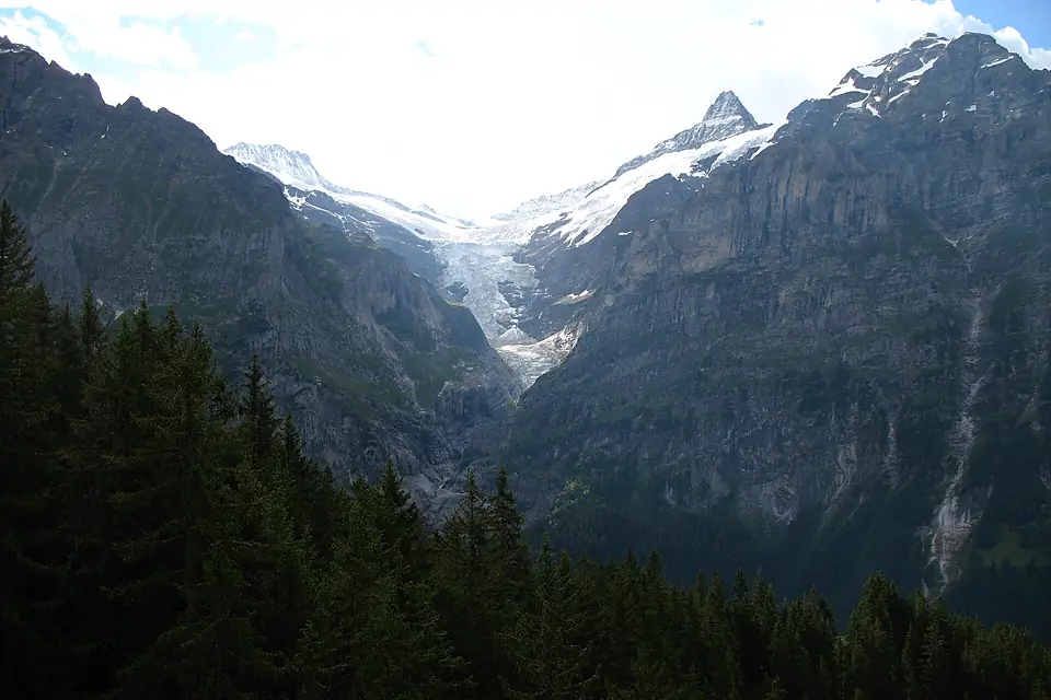 5346 - Grindelwald - Wetterhorn, Schreckhorn, Mettenberg, Oberer Grindelwaldgletscher