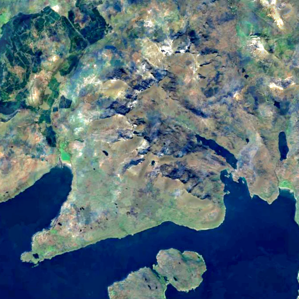 Sgùrr Alasdair seen from above (Sentinel-2)