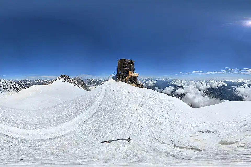 Capanna Regina Margherita Spherical Panorama