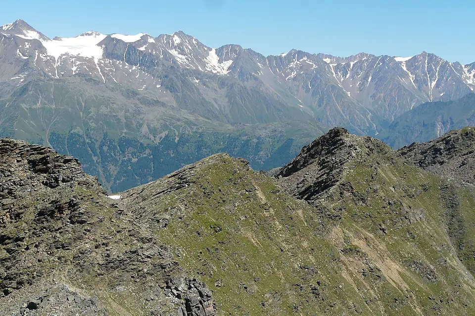 Blick von der Vermoispitze zur Hinteren Schwärze