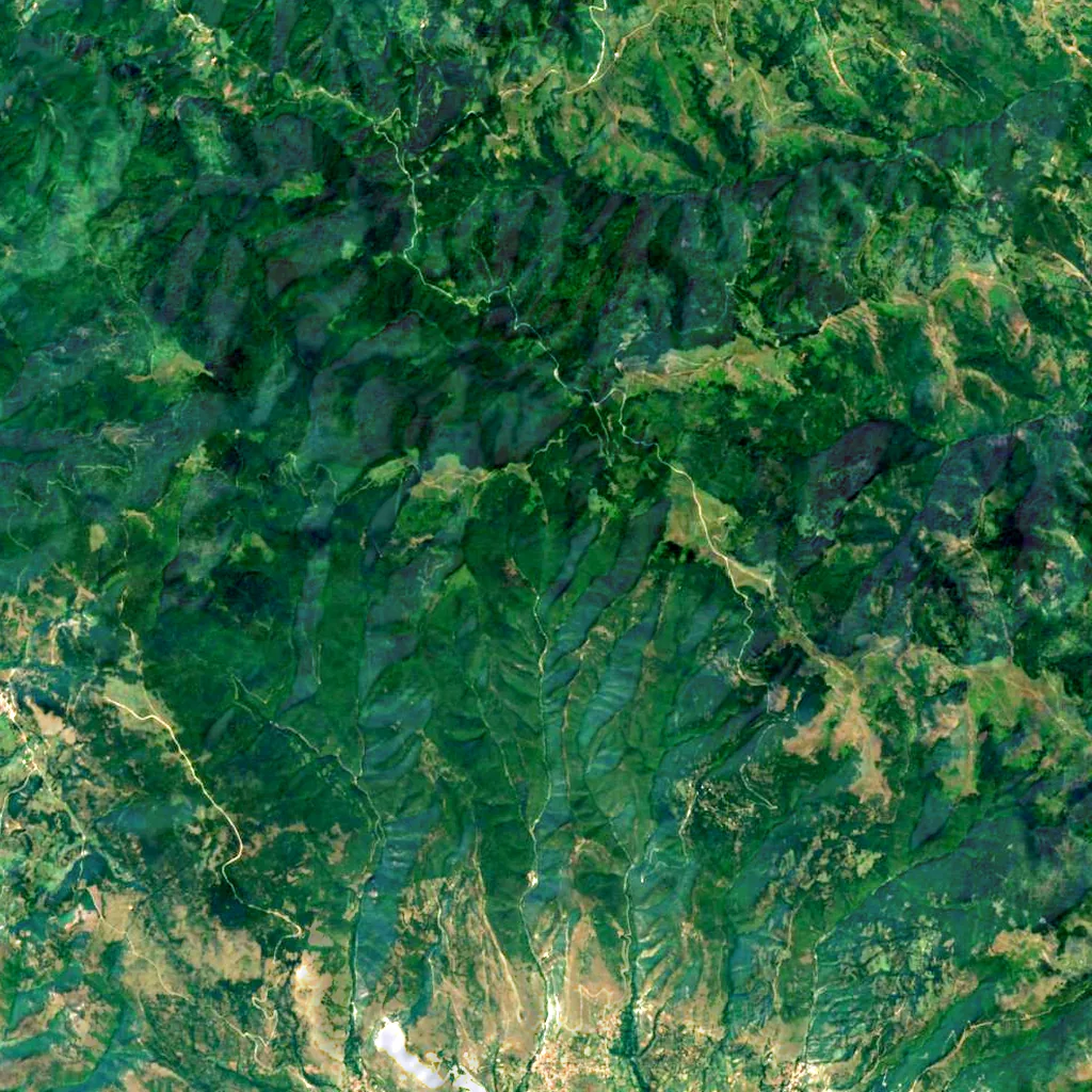 Skopska Crna Gora seen from above (Sentinel-2)