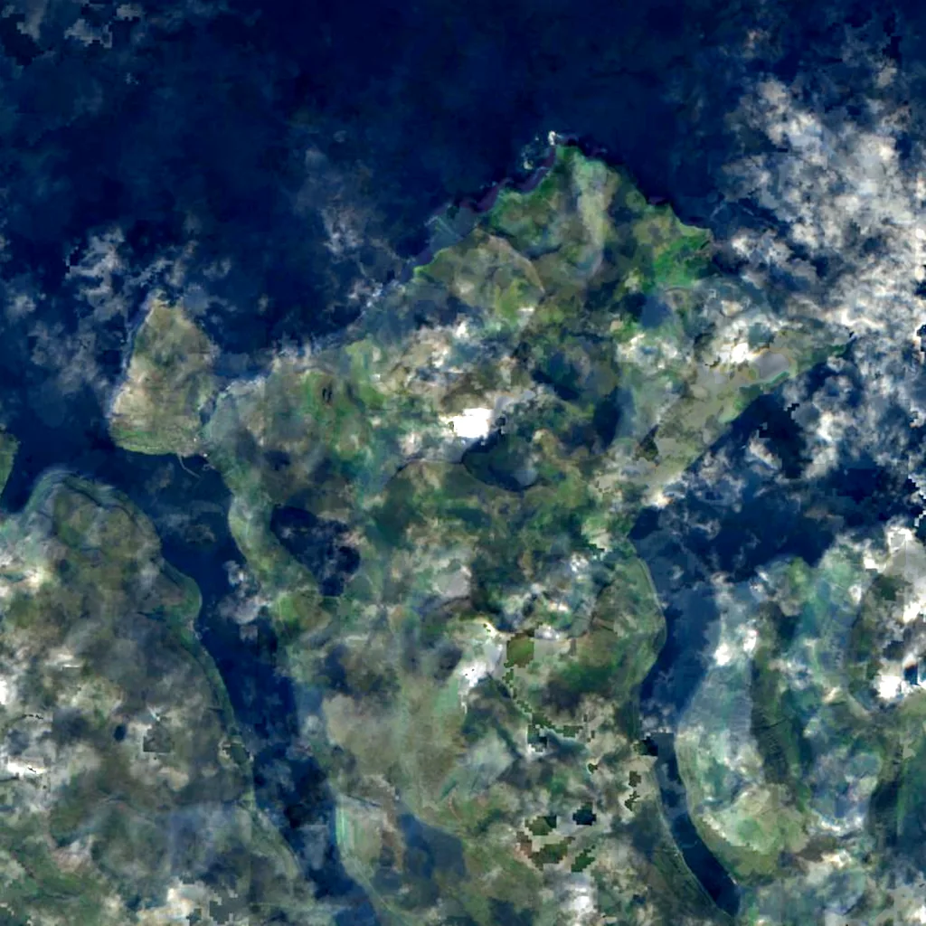 Slættaratindur seen from above (Sentinel-2)