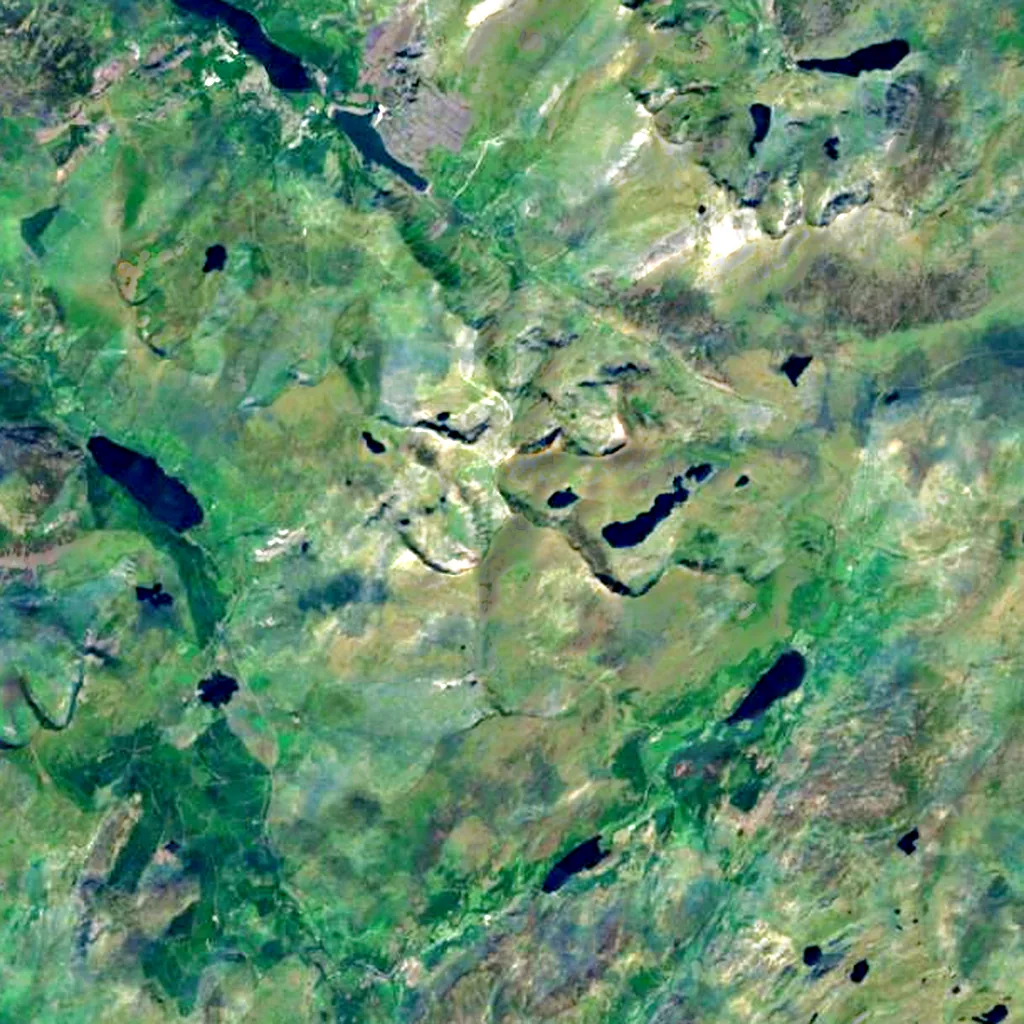 Snowdon seen from above (Sentinel-2)