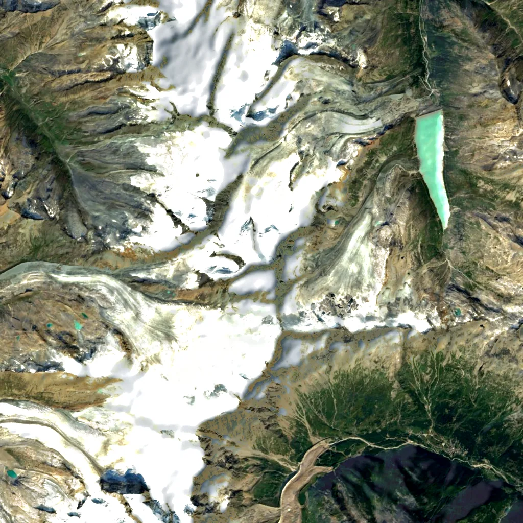 Strahlhorn seen from above (Sentinel-2)