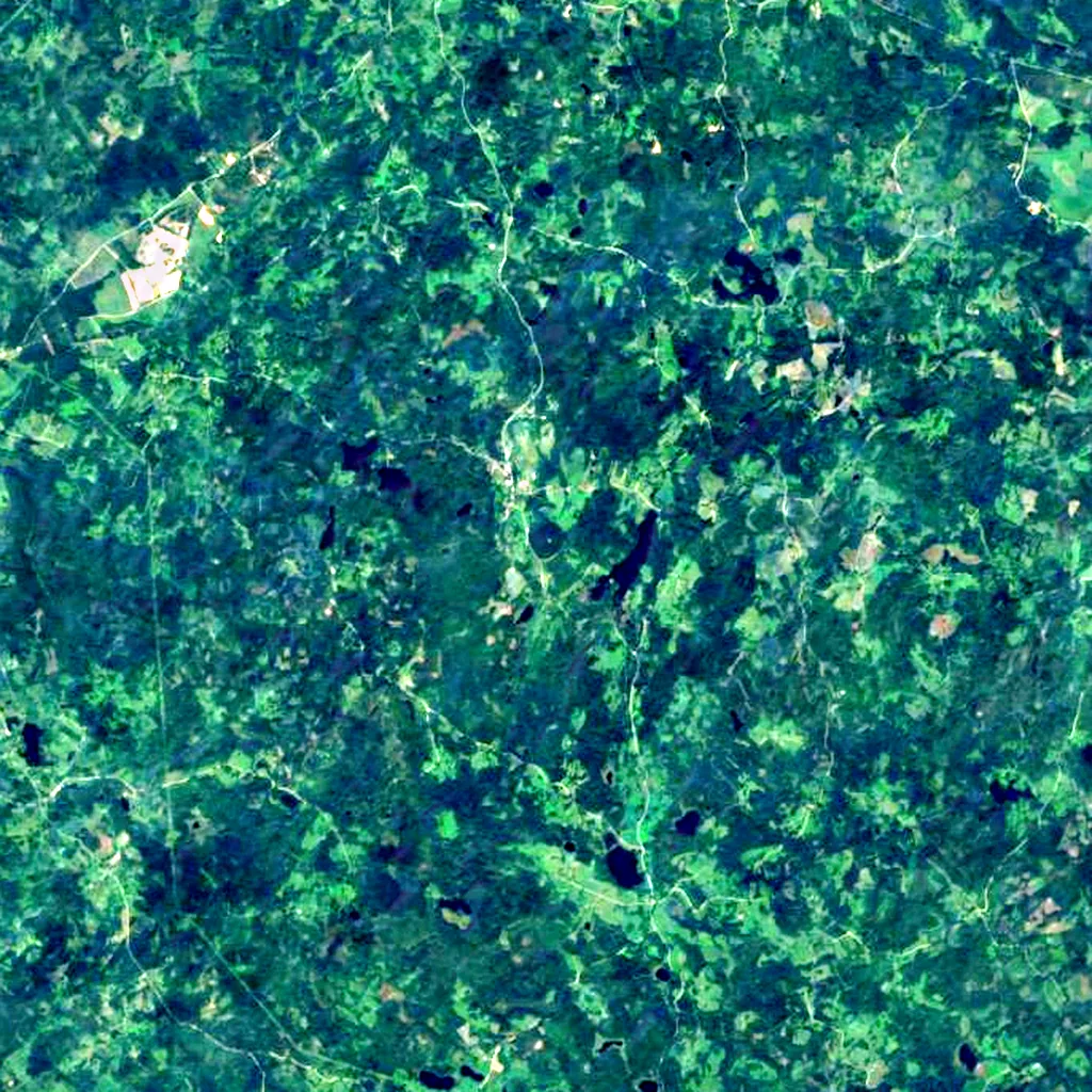 Suur Munamägi seen from above (Sentinel-2)