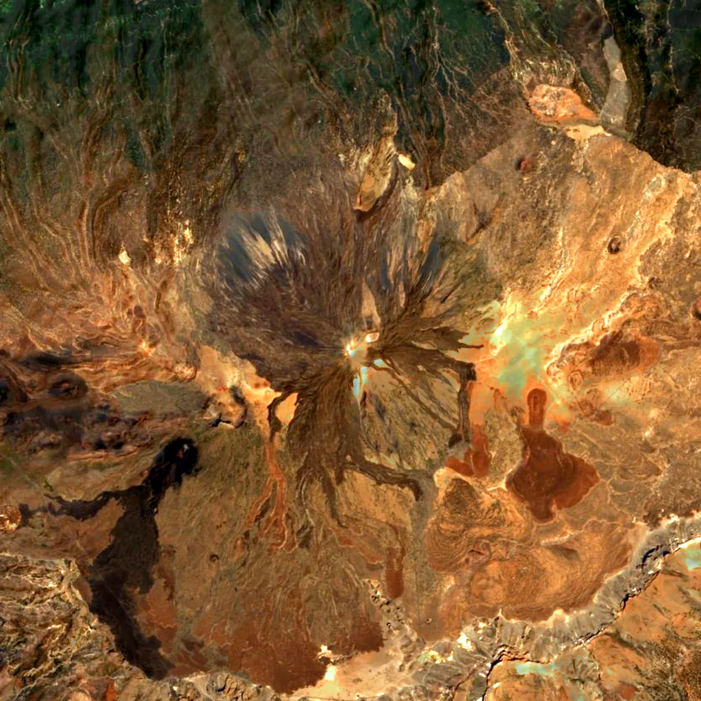 Teide seen from above (Sentinel-2)