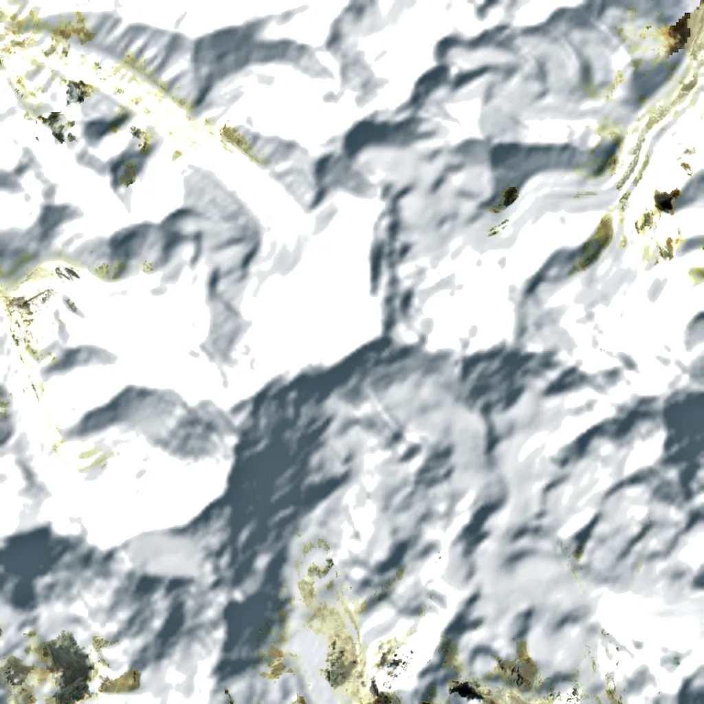 Tenzing Peak seen from above (Sentinel-2)
