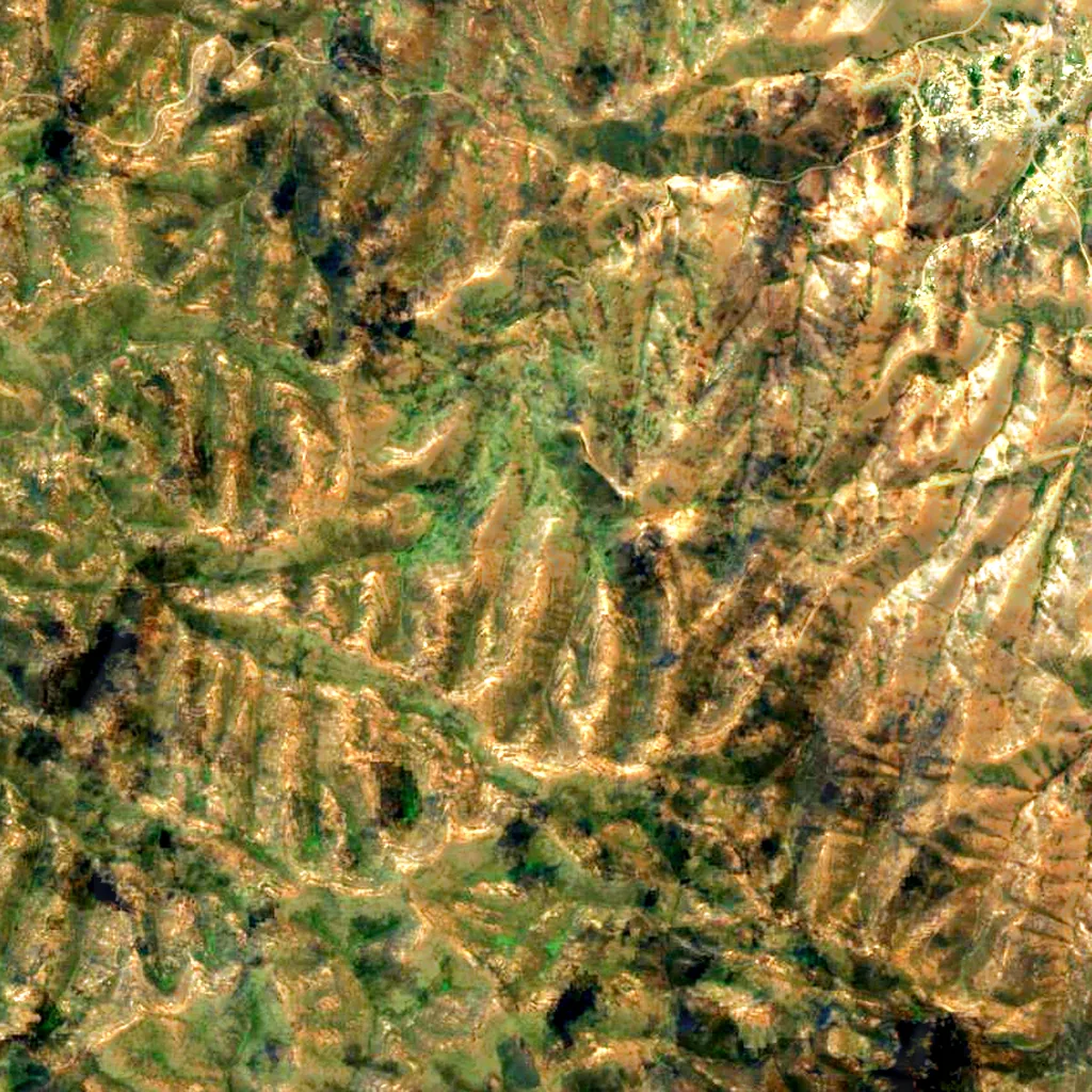 Thaba Putsoa seen from above (Sentinel-2)
