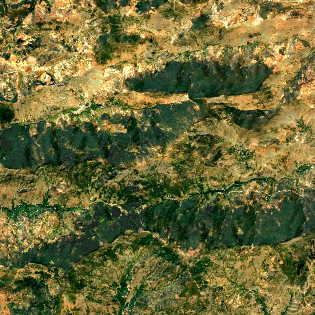 Tidighin seen from above (Sentinel-2)