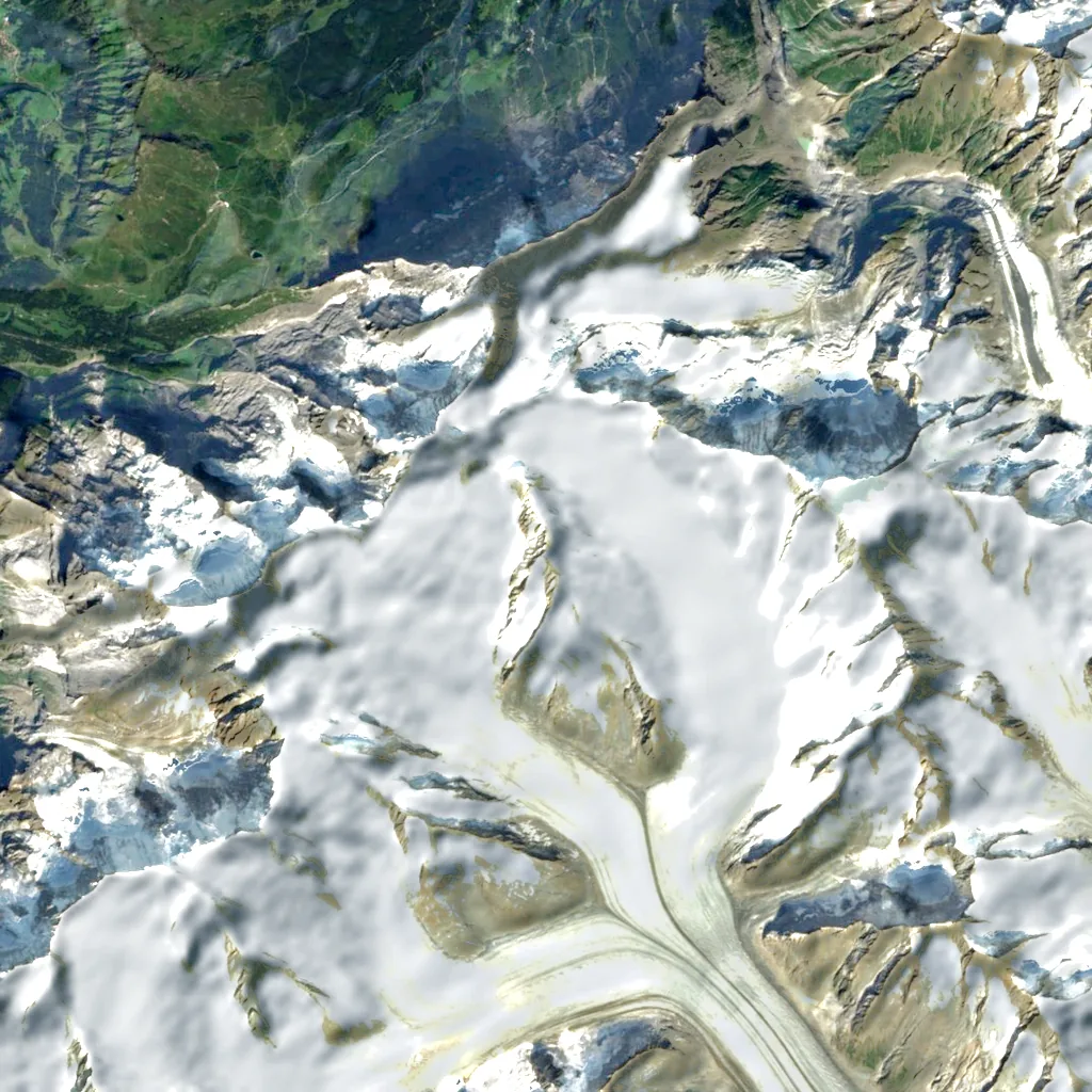 Trugberg seen from above (Sentinel-2)