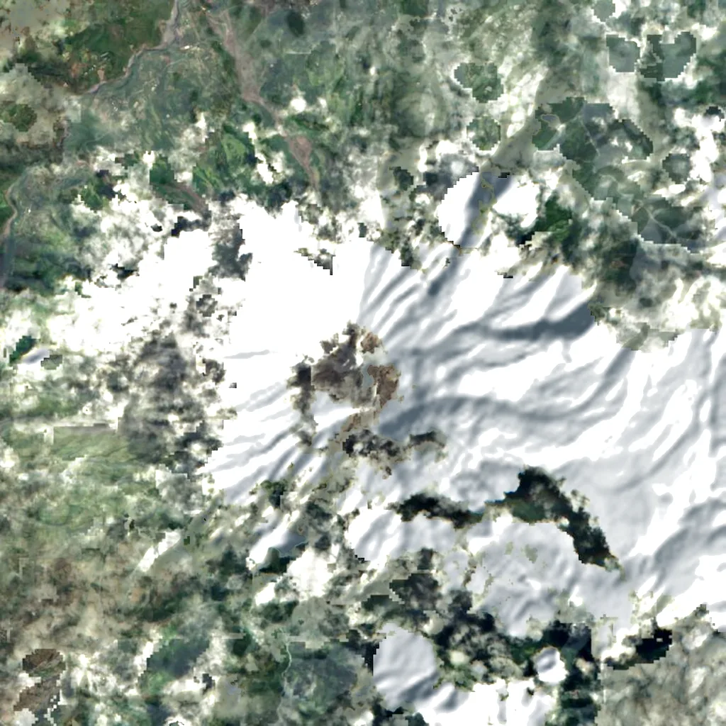 Tungurahua volcano seen from above (Sentinel-2)