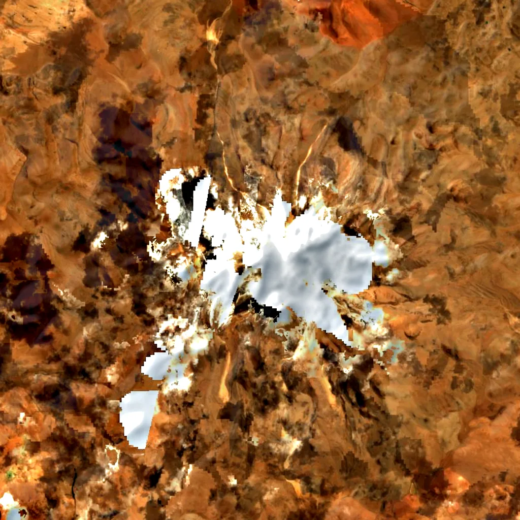 Uturuncu seen from above (Sentinel-2)