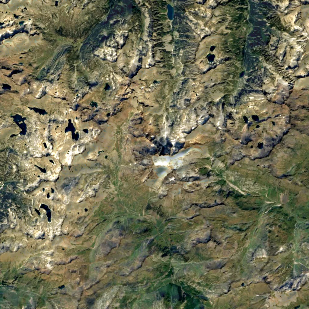 Vignemale seen from above (Sentinel-2)
