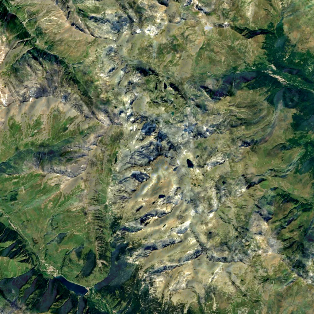 Viso seen from above (Sentinel-2)