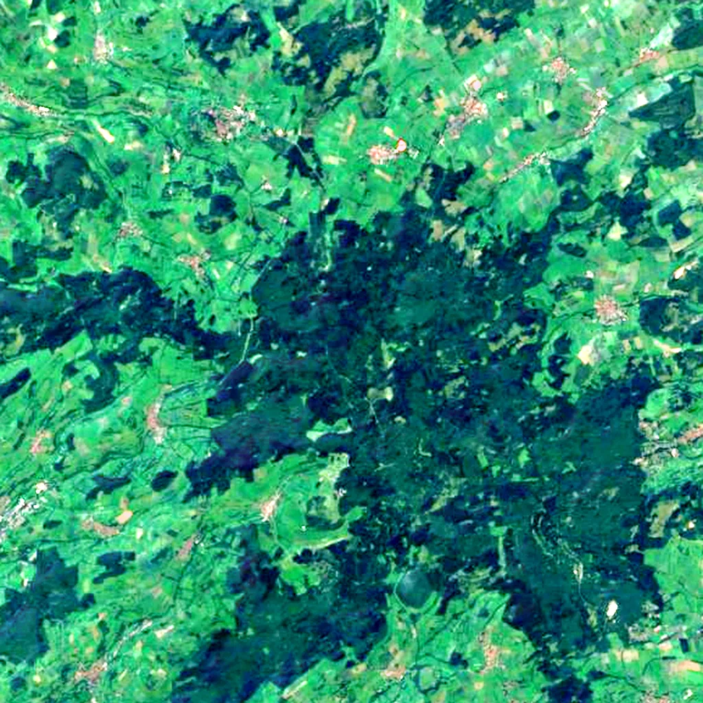 Vogelsberg seen from above (Sentinel-2)