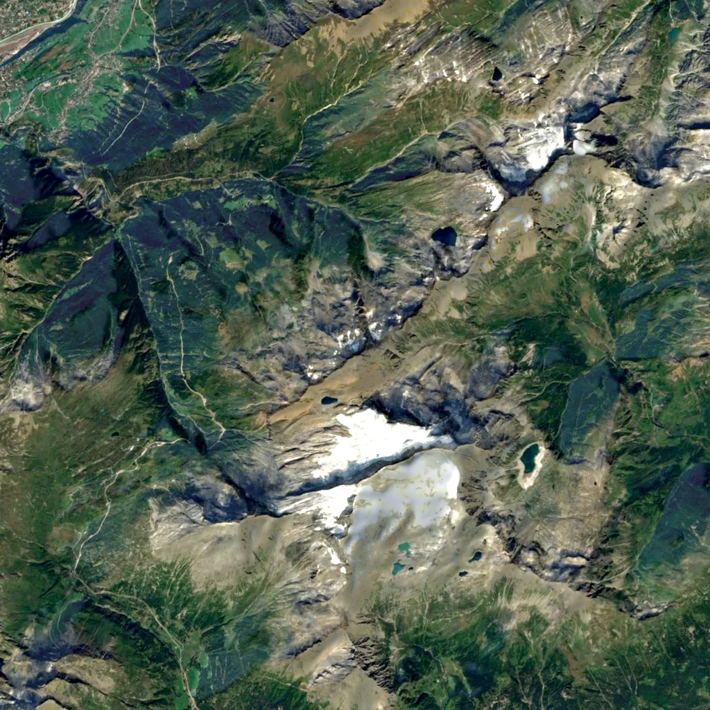 Wasenhorn seen from above (Sentinel-2)