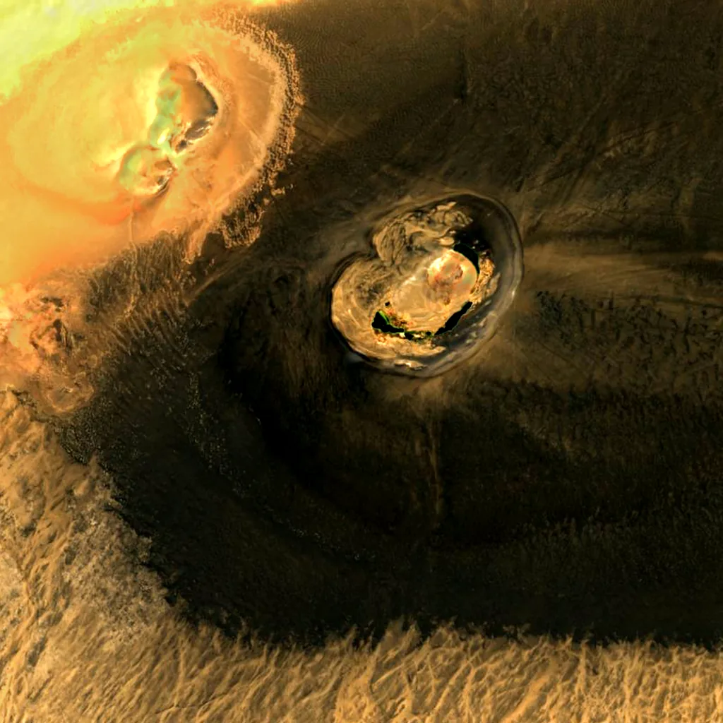 Waw an Namus seen from above (Sentinel-2)