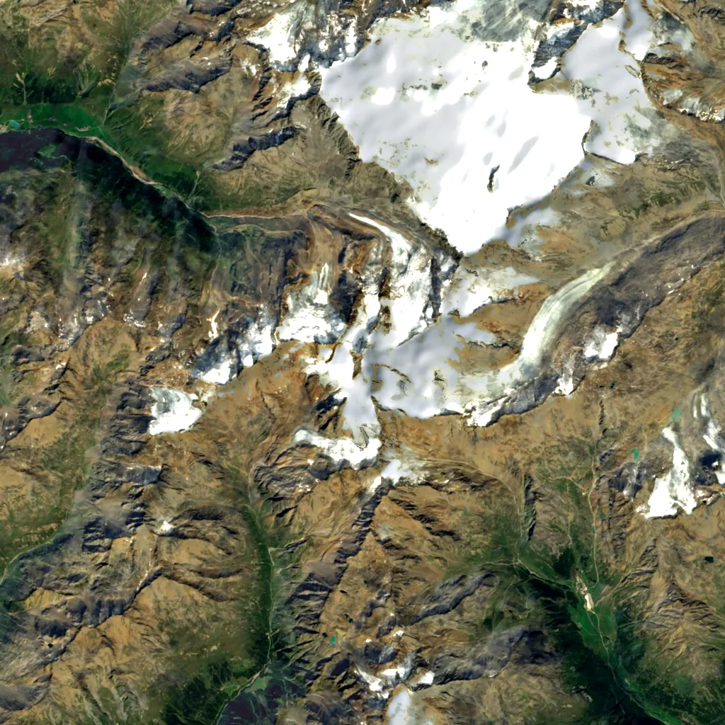 Weißkugel seen from above (Sentinel-2)